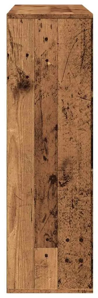 antik fa színű könyvszekrény 98 x 29 x 97,5 cm