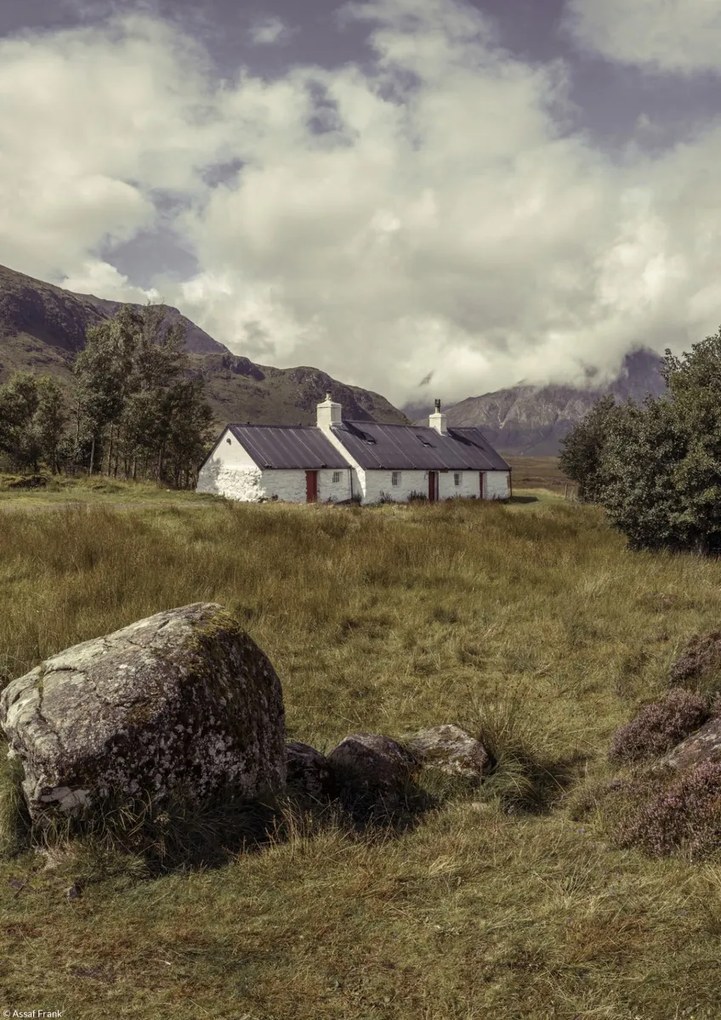 Poszter 21x29,7cm Glen Coe kunyhó, Assaf Frank