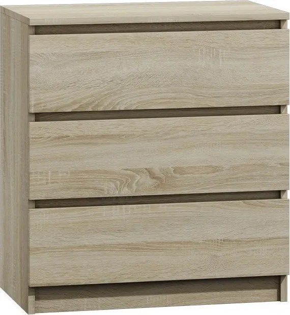 M3 fiókos szekrény, sonoma