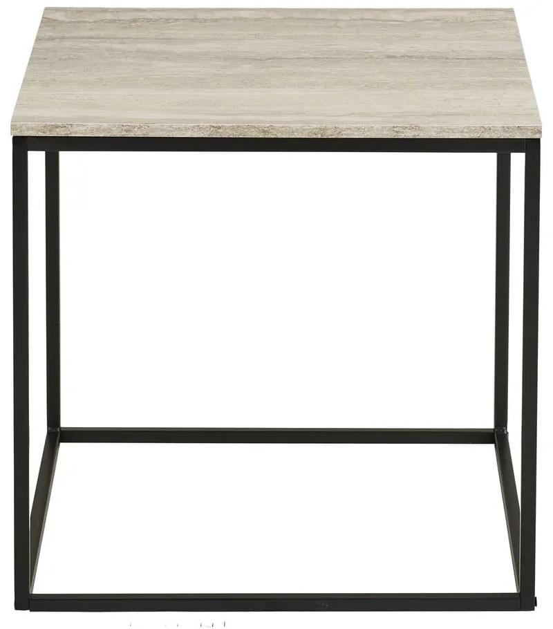 Tárolóasztal kő dekorral 45x45 cm Vita – House Nordic