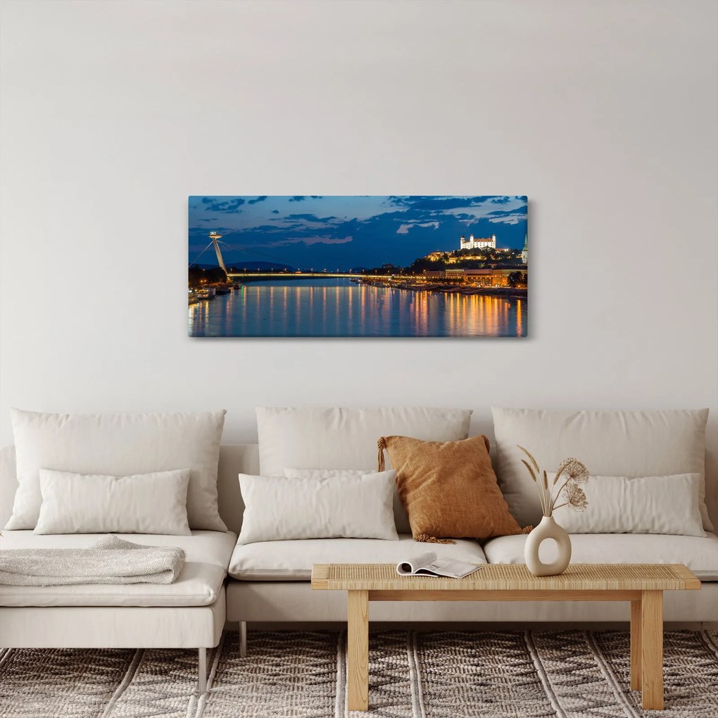Pozsony képe várral (120x50 cm)