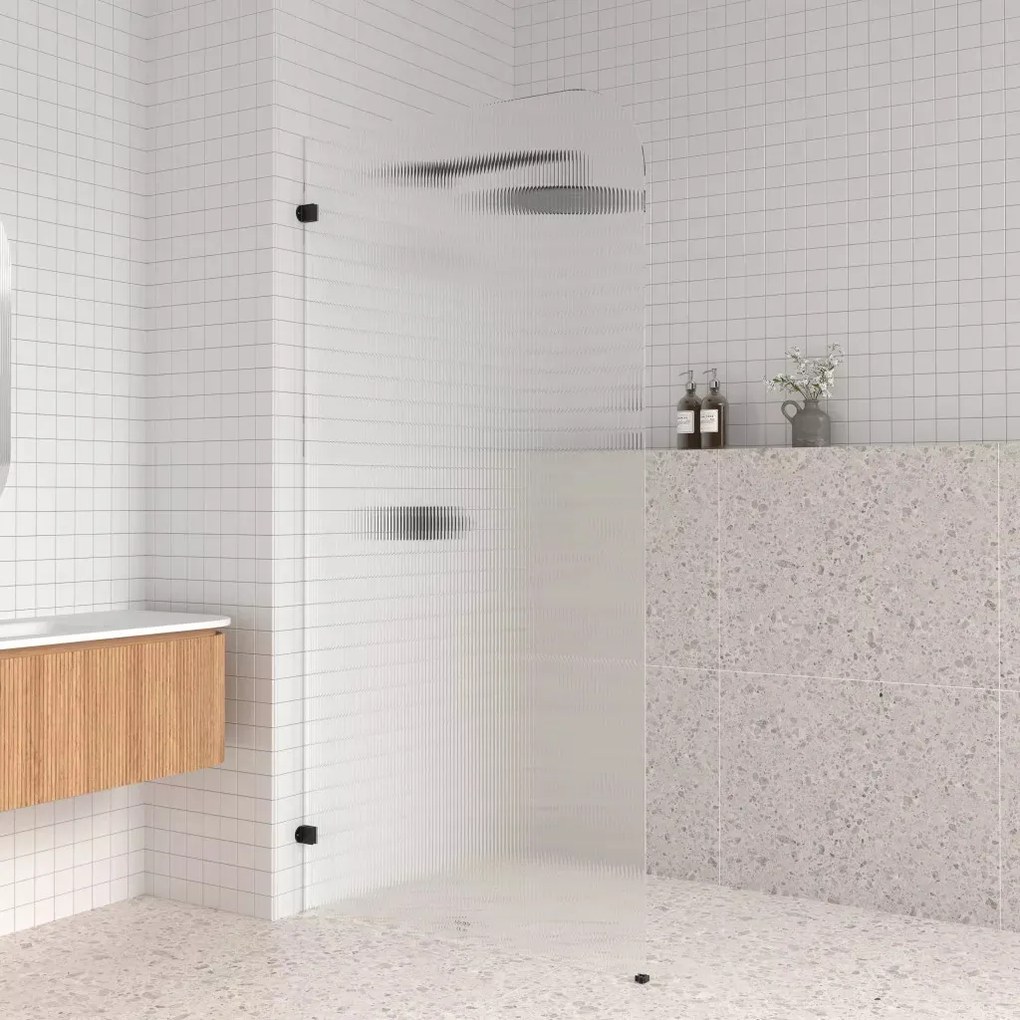 AREZZO design CLEAR walk-in zuhanyfal, bordázott 1000x2000