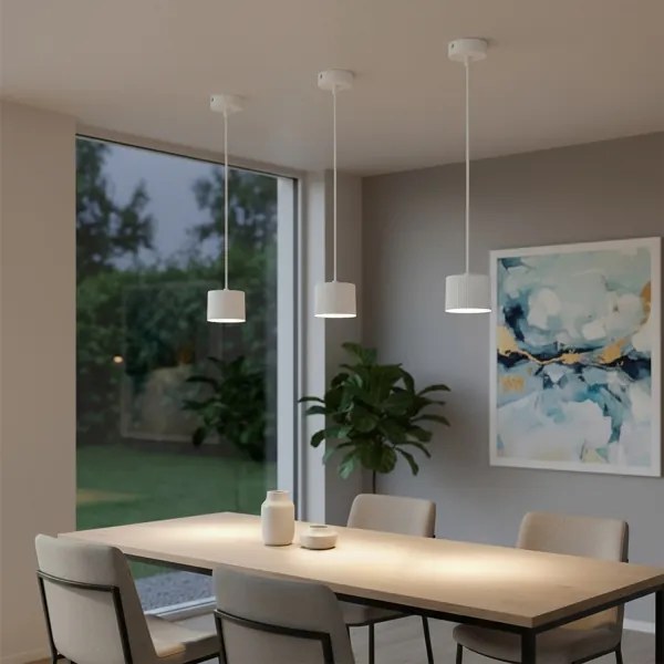 BRILAGI - LED RGB dimmelhető kábelcsillár STRIPY 1xGX53/14W/230V pr. 82 mm Wi-Fi Tuya fehér