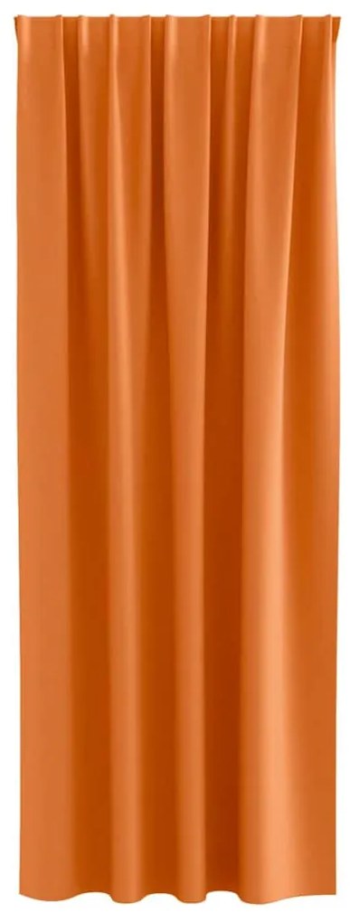 Függönyök 2 pcs Fényes narancssárga 260x140cm Poliészter
