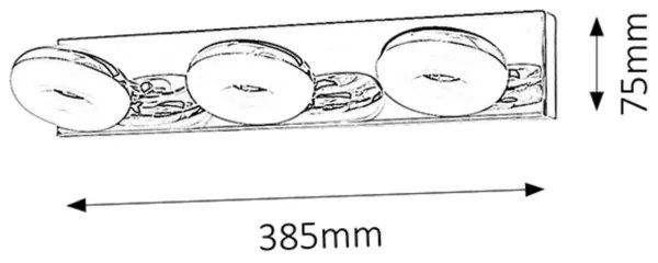 Rabalux 5718 - LED Fürdőszobai lámpa BEATA 3xLED/5W/230V