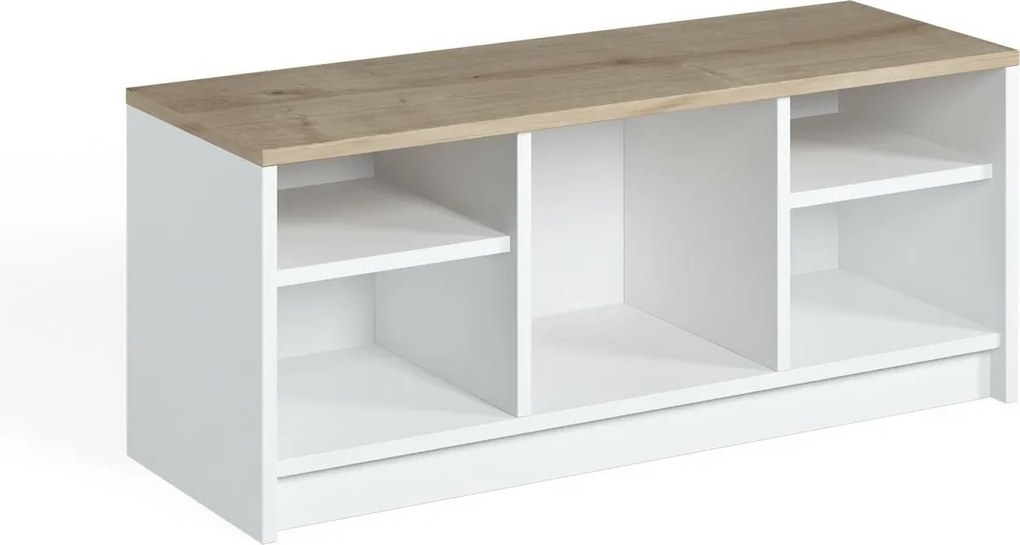 London Sapphire Oak and White cipősszekrény