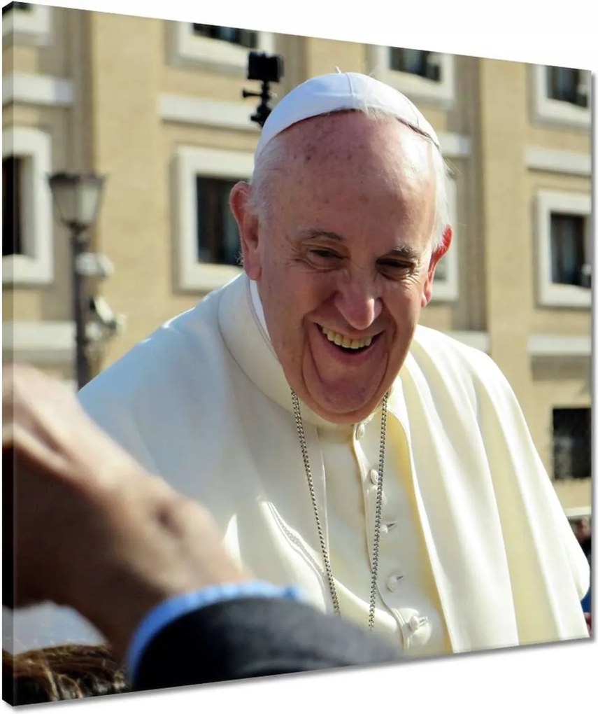 Vászonkép 50x50 Ferenc pápa Portré