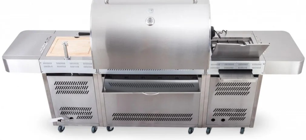 G21 Nevada BBQ konyha Premium Line gázgrill, 8 égőfej + ajándék nyomáscsökkentő