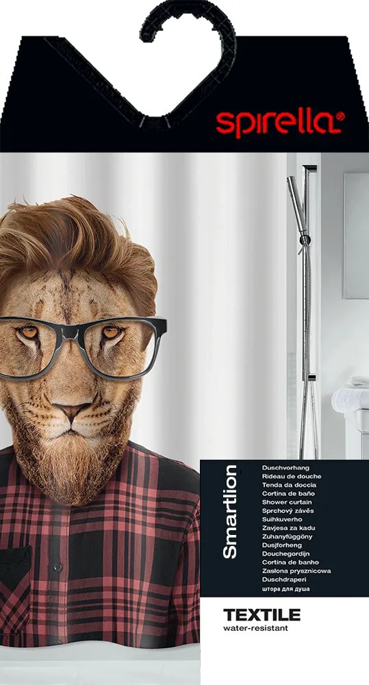 Zuhanyfüggöny 180x200 cm Smartlion – Spirella
