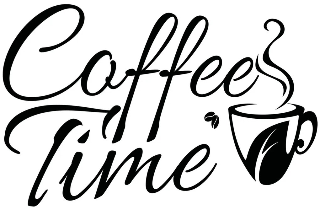 Gario Falmatrica Coffee Time Szín: Fekete-Matt, Méret: 100 x 50 cm