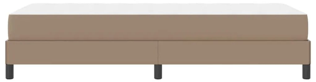 Ágy matracmal Cappuccino 90 x 200 cm Műbőr