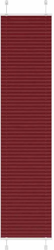 vidaXL pliszírozott redőny Bordeaux piros 40x200 cm szövetszélesség
