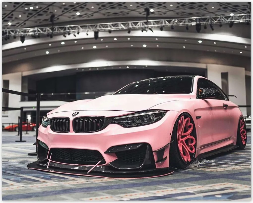 Poszterek 50x40 Rózsaszín Bmw Autó