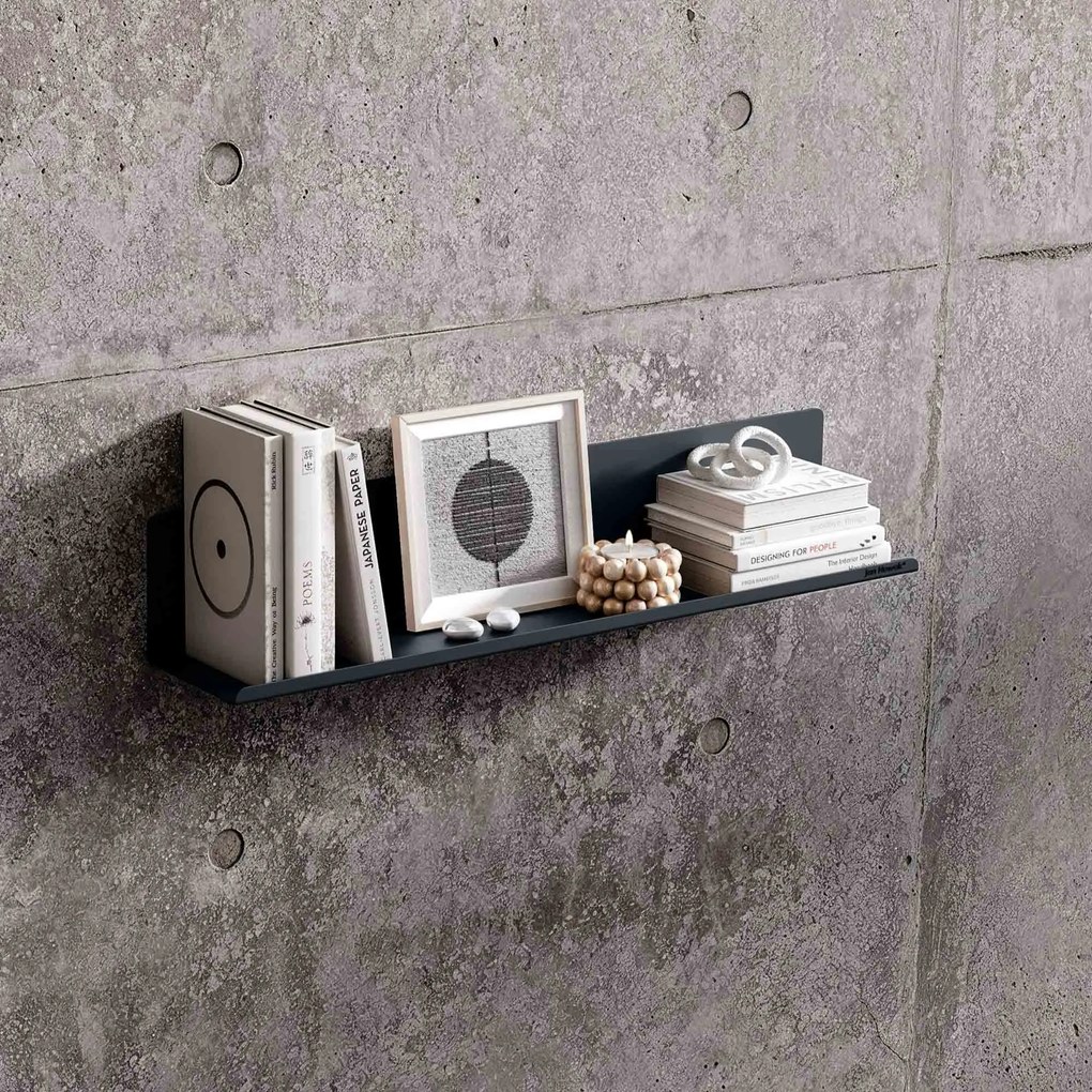 Fali polc JOANNE 700 mm, antracitszürke