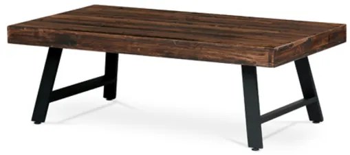 Autronic dohányzóasztal 130x44 cm tömörfa barna AHG-534 PINE