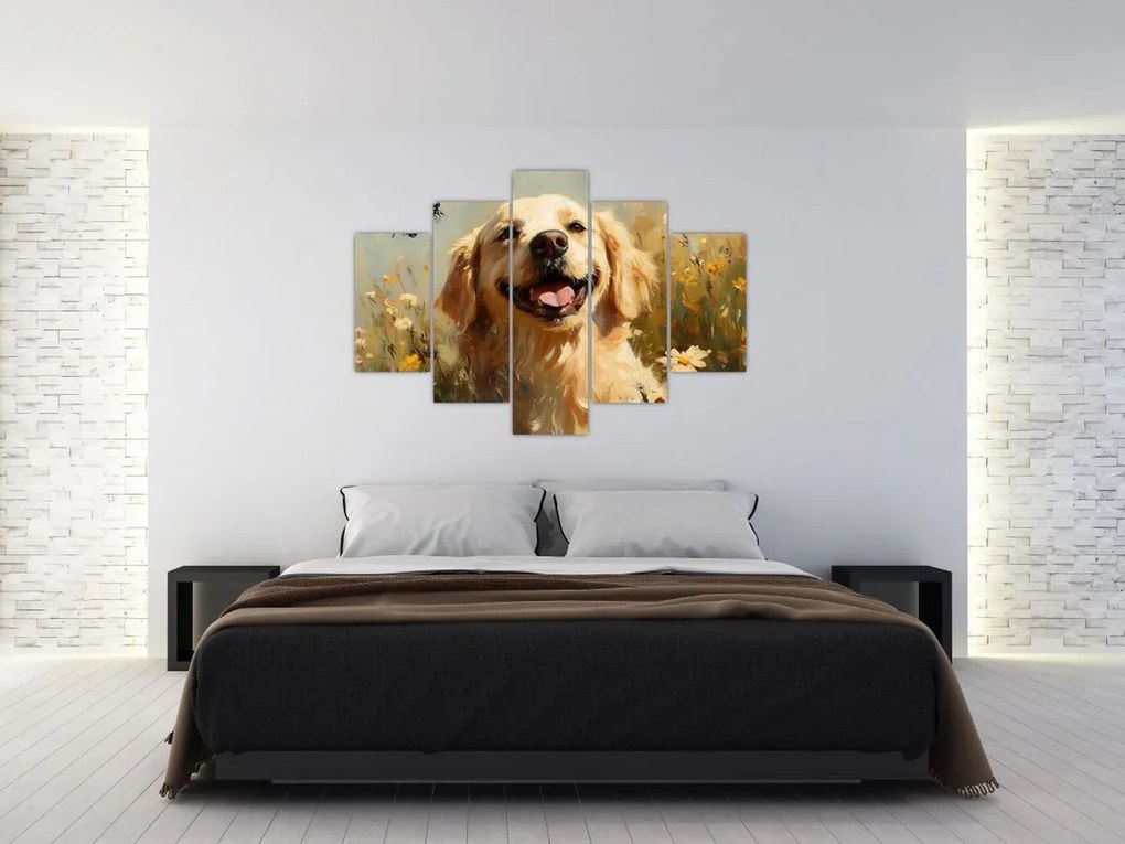 Kép - Boldog kutyus (150x105 cm)