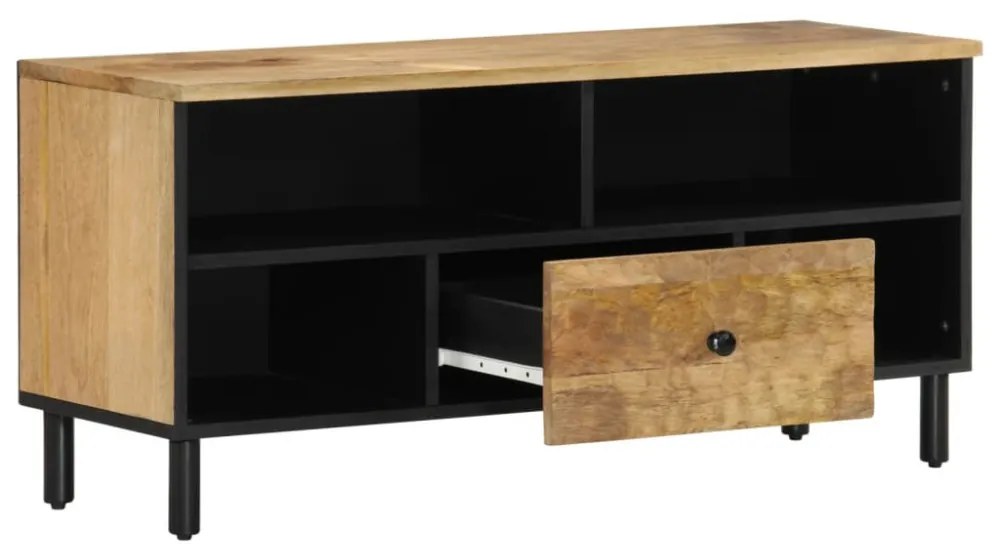 tömör mangófa TV-szekrény 100 x 33 x 46 cm