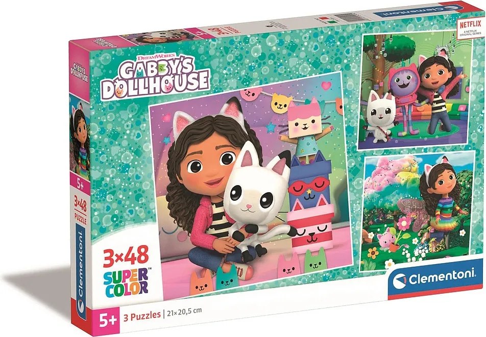 Gabi babaháza Playland 3x48 db-os puzzle Clementoni