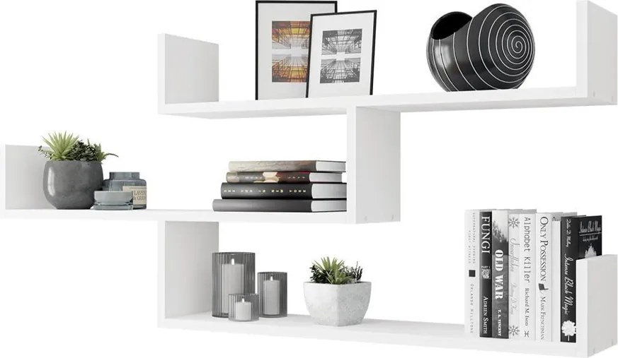 Fali polc 119x18x55cm barna FUR1962-2