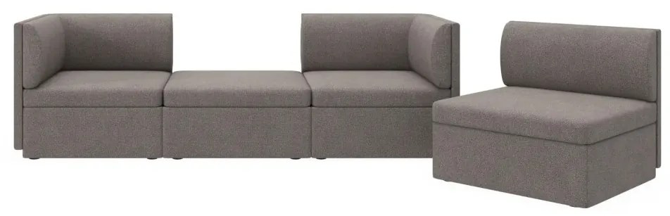 Harriet 3 személyes kanapé puffal