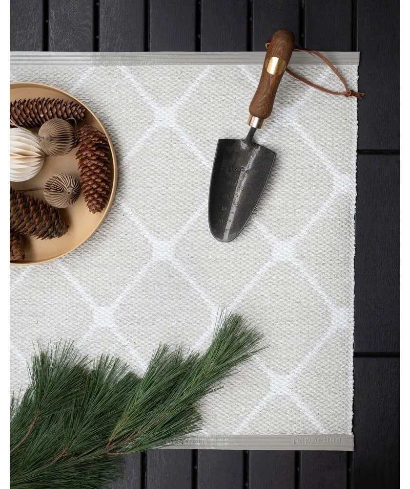 Világosszürke-krémszínű kültéri-beltéri futószőnyeg 70x240 cm Rex Fossil – Pappelina