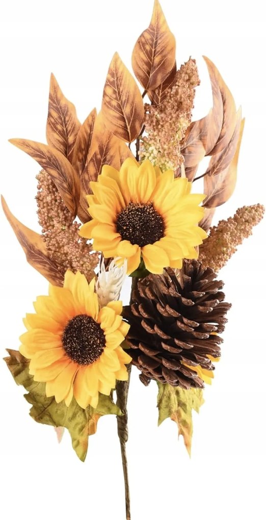 Mesterséges Virág Csokor Ágak Őszi Levelek Mix Váza Dekoráció