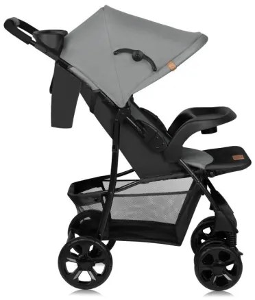 Lionelo - Sport babakocsi EMMA PLUS szürke/fekete