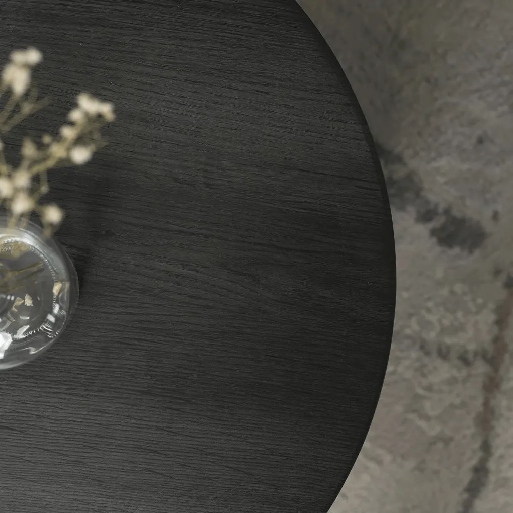 Dohányzóasztal szett fekete színben LEILA