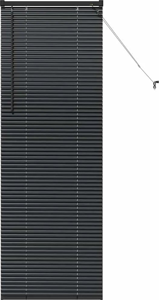 vidaXL Zsalugáter Redőnyök Fekete 175 x 60 cm Alumínium