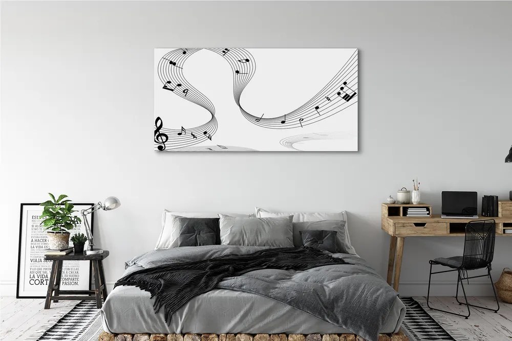 Canvas képek Violinkulcs 100x50 cm