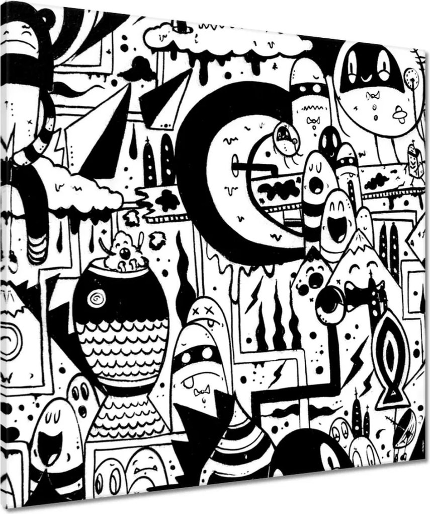 Vászonkép 70x70 Ifjúsági graffiti