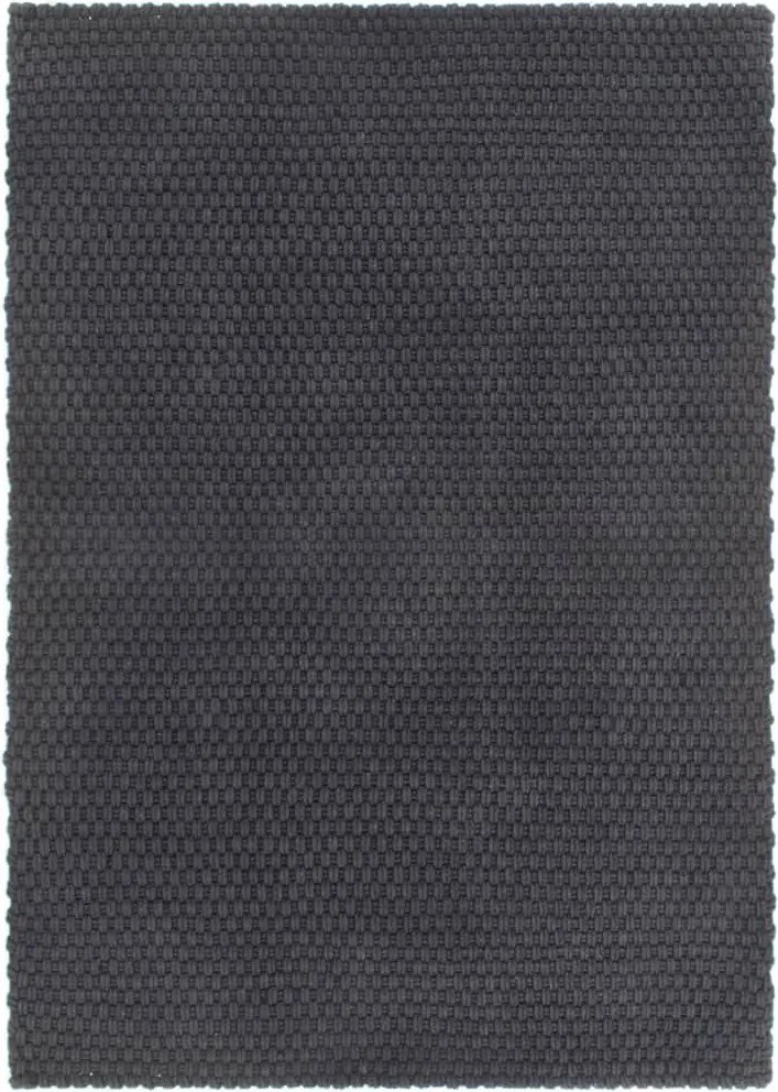 vidaXL négyszögletes antracit pamut szőnyeg 160x230 cm
