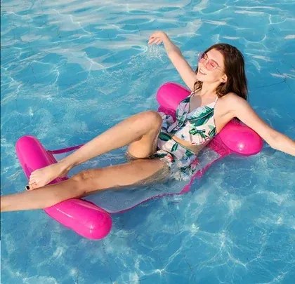 Felfújható matrac a vízbe - rózsaszín