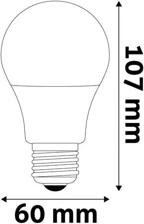 LED izzó, E27, gömb, A60, 8W, 806lm, 6400K, AVIDE (AVLED011)