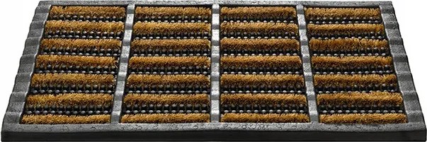 Lábtörlő kefés-gumis 60x40cm bézs