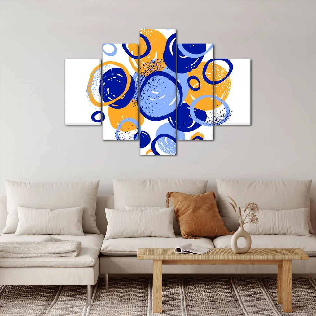 Kép - Világos motívum körökkel (150x105 cm)