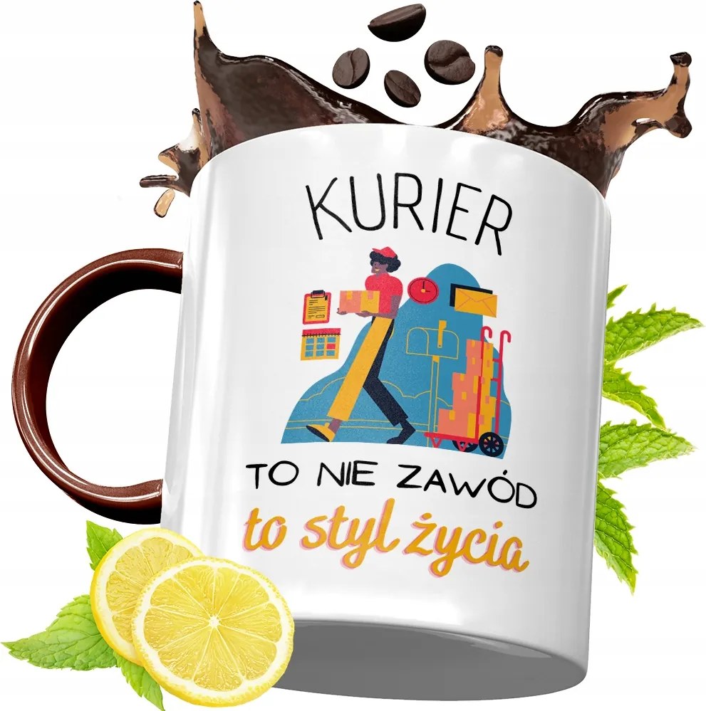 Bordó Bögre Futárnak Születésnapi Ajándék fényképes nyomtatással