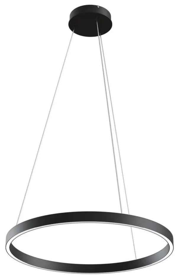 Maytoni Maytoni MOD058PL-L32B3K - LED Csillár zsinóron RIM LED/37W/230V átm. 60 cm fekete W4653