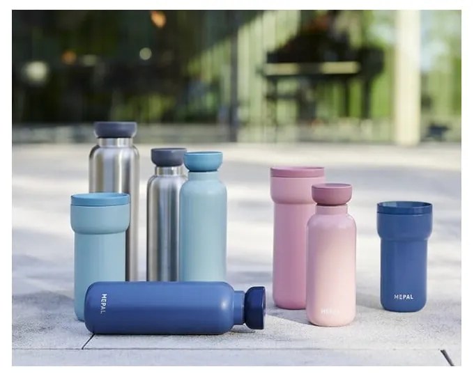 Sötétkék rozsdamentes acél ivópalack 350 ml Nordic denim – Mepal