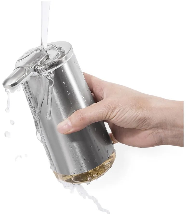 Szürke acél automata szappanadagoló 266 ml - simplehuman