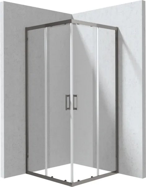 Funkia EVO szögletes zuhanykabin 90x90, titán