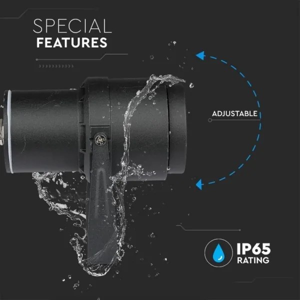 LED Kültéri lámpa LED/12W/100-240V IP65 fekete - zöld fény