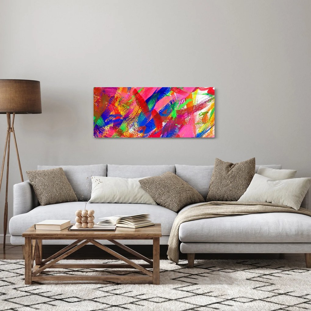 Kép - Színes absztrakció (120x50 cm)