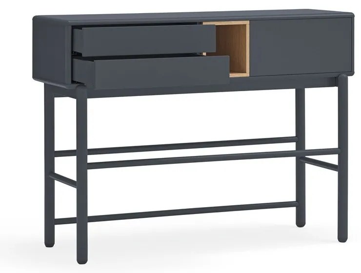 Sötétszürke konzolasztal 35x120 cm Corvo - Teulat