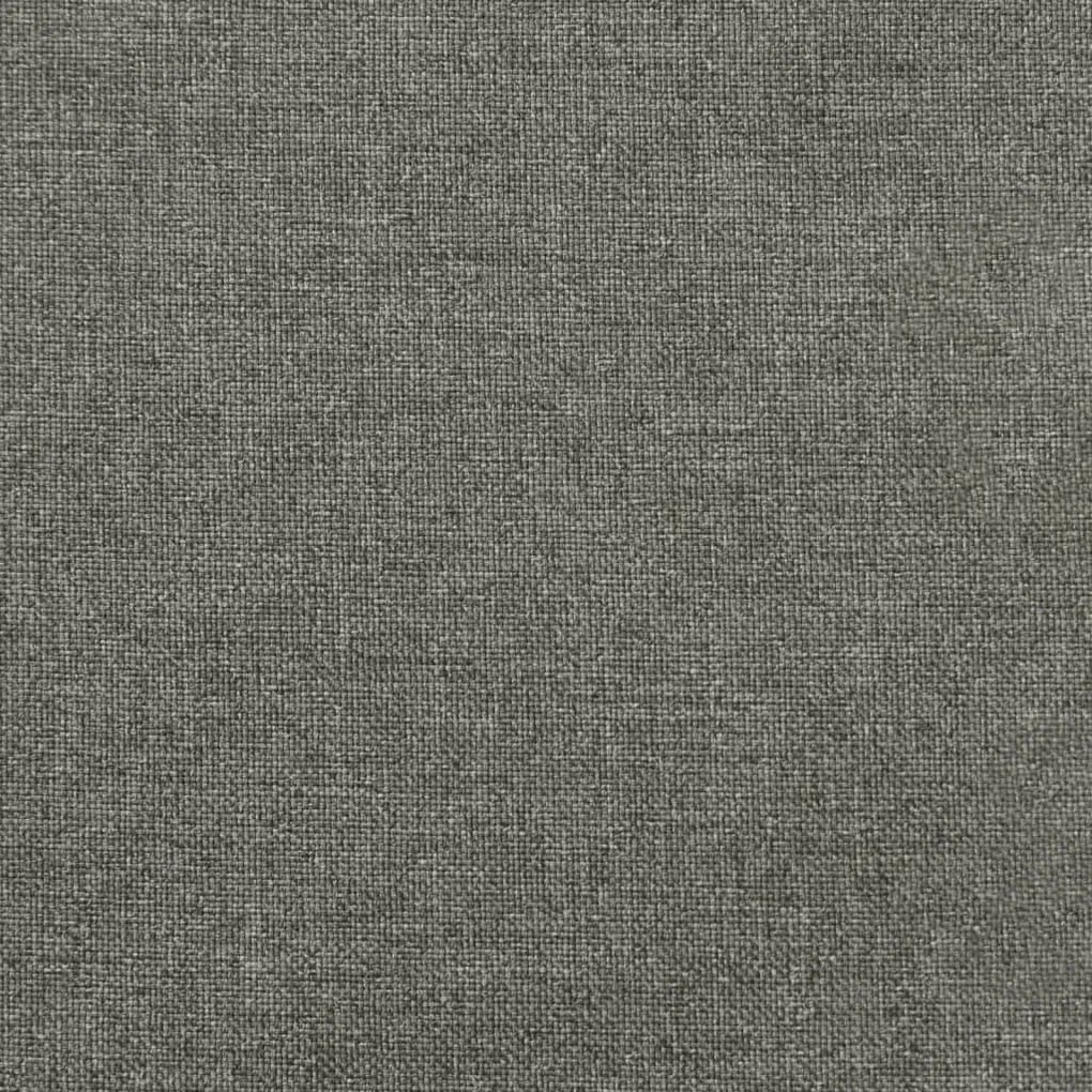 2 db melange sötétszürke szövet kerti padpárna 120x50x7 cm