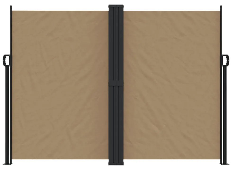 tópszínű behúzható oldalsó napellenző 180 x 1200 cm