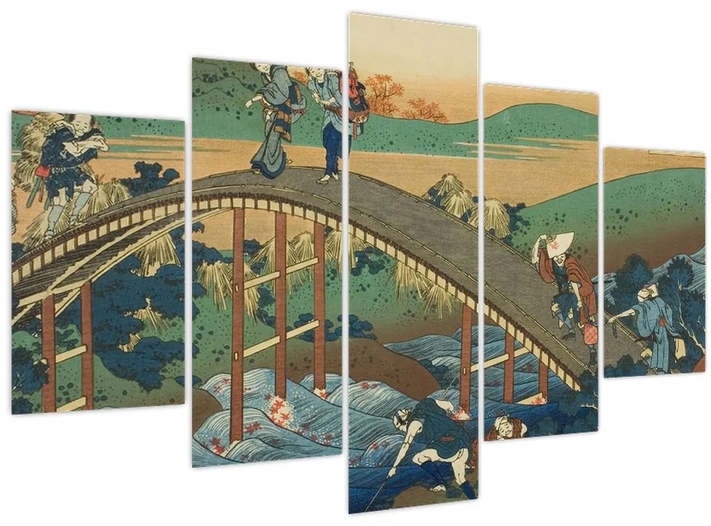 Kép - Katsushika Hokusai, Ariwara no Narihirafrom the series One Hundred, Poems Explained by the Nurse (Hyakunin isshu uba ga etoki), reprodukciók (150x105 cm)