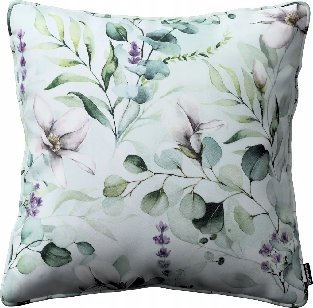Dekoria Gabi párnahuzat magnólia mintával, menta háttérrel
