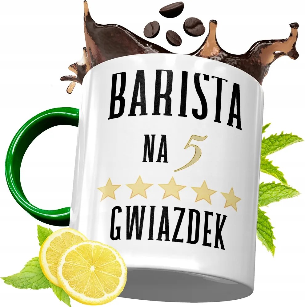 Zöld Bögre Baristáknak Születésnapi Ajándék fényképes nyomtatással