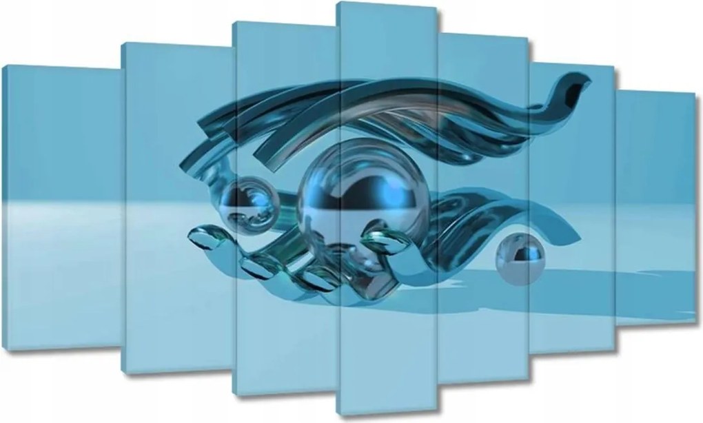 Festmények 140x80 Kék grafika